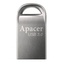 Apacer USB flash disk, USB 3.0, 32GB, AH156, srebrny, AP32GAH156A-1, USB A, z oczkiem na brelok