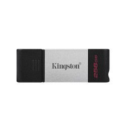 Kingston USB flash disk, USB 3.0, 256GB, DataTraveler 80, czarny, DT80/256GB, USB C
