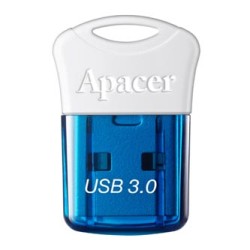 Apacer USB flash disk, USB 3.0, 64GB, AH157, niebieski, AP64GAH157U-1, USB A, z osłoną