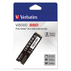 Dysk SSD wewnętrzny Verbatim wewnętrzny NVMe, 2000GB, Vi5000 M.2, 31827, 5000 MB/s-R, 4300 MB/s-W