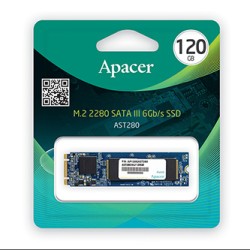 Dysk SSD wewnętrzny Apacer M.2 SATA III, wewnętrzny M.2 SATA III, 120GB, AST280, AP120GAST280-1, 500 MB/s-R, 470 MB/s-W