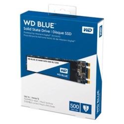 SSD Western Digital M.2, wewnętrzny SATA III, 500GB, WD Blue 3D NAND, WDS500G2B0B, 560 MB/s-R, 530 MB/s-W