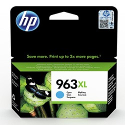 HP oryginalny ink / tusz 3JA27AE, HP 963XL, high capacity, cyan, 1600s, 22.92ml