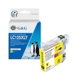 G&G kompatybilny ink / tusz z LC-125XLY, NP-B-0125XLY, yellow, 1200s