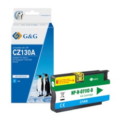 G&G kompatybilny ink / tusz z CZ130A, NP-H-0711C(HP711, cyan
