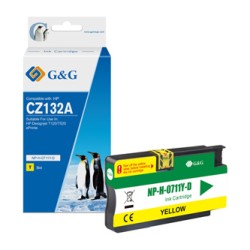 G&G kompatybilny ink / tusz z CZ132A, NP-H-0711Y(HP711, yellow