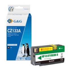 G&G kompatybilny ink / tusz z CZ133A, NP-H-0711XLBK(HP711, black