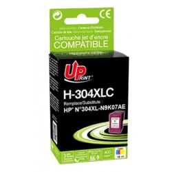 UPrint kompatybilny ink / tusz z N9K07AE, HP 304XL, H-304XLC, Tri-color, 400s, 18ml, proszt