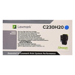 Lexmark oryginalny toner C230H20, cyan, 2300s, high capacity