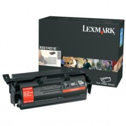 Lexmark oryginalny toner X651H21E, black, 25000s