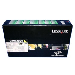 Lexmark oryginalny toner X748H3YG, yellow, 10000s, high capacity