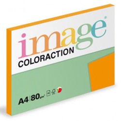 Papier kserograficzny Coloraction, Acapulco, A4, 80 g/m2, refleksyjny pomarańczowy, 100 arkusza, nadaje się do druku atramento
