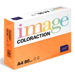 Papier kserograficzny Coloraction, Acapulco, A4, 80 g/m2, refleksyjny pomarańczowy, 500 arkusza, nadaje się do druku atramento