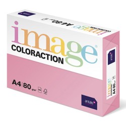 Papier kserograficzny Coloraction, Coral, A4, 80 g/m2, średni różowy, 500 arkusza, nadaje się do druku atramentowego