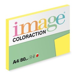 Papier kserograficzny Coloraction, Canary, A4, 80 g/m2, średni żółty, 100 arkusza, nadaje się do druku atramentowego
