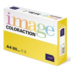 Papier kserograficzny Coloraction, Canary, A4, 80 g/m2, średni żółty, 500 arkusza, nadaje się do druku atramentowego