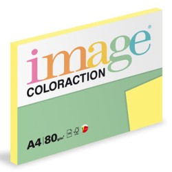Papier kserograficzny Coloraction, Florida, A4, 80 g/m2, cytrynowy żółty, 100 arkusza, nadaje się do druku atramentowego