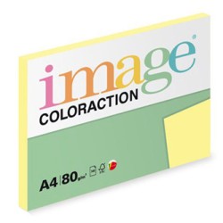 Papier kserograficzny Coloraction, Desert, A4, 80 g/m2, jasny żółty, 100 arkusza, nadaje się do druku atramentowego