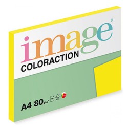 Papier kserograficzny Coloraction, Sevilla, A4, 80 g/m2, ciemne żółty, 100 arkusza, nadaje się do druku atramentowego