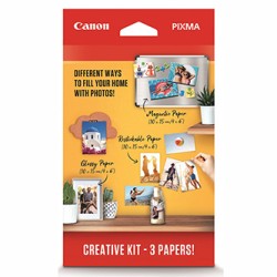 Canon PIXMA CreativeKit2-MG/RP/PP-201, Creative Kit, foto papier, połysk, 3634C003, biały, Canon PIXMA, 10x15cm, 4x6", 265 g/
