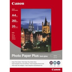 Canon Photo Paper Plus Semi-G, SG-201, foto papier, półpołysk, satynowy typ 1686B018, biały, 20x25cm, 8x10", 260 g/m2, 20 s