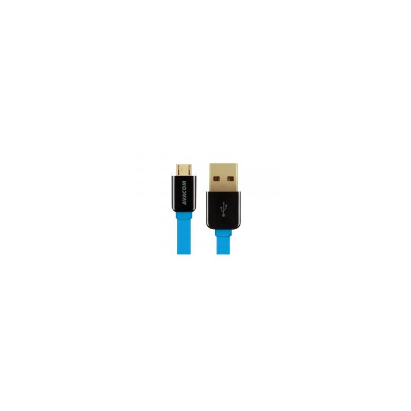 Avacom USB kabel (2.0), USB A M - microUSB (M), 1.2m, niebieski
