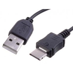 Avacom USB kabel USB A M - SAMSUNG M, 0.22m, do Samsung, czarny, opakowanie z zawieszką, tylko ładowanie, nie pozwala na trans