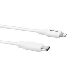 Avacom USB kabel (2.0), USB C (M) - Apple Lightning M, 1.2m, okrągły, biały, nie oryginalna