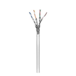 Przewód LAN kabel S/FTP, Cat.6, Kabel - Kabel, 305 m, podwójnie ekranowany, CCA, szary