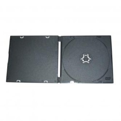 Box na 1 szt. CD, miękki plastik, czarny, cienki, 5.2 mm, 200-pack, cena za 1 sztukę