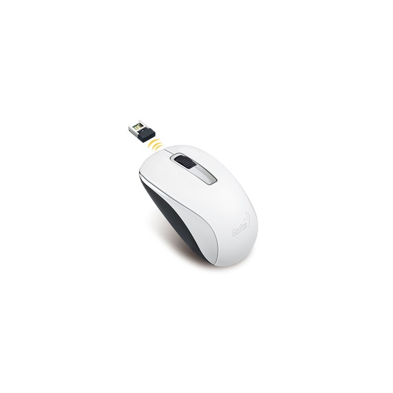 Mysz bezprzewodowa, Genius NX-7005, biała, optyczna, 1200DPI