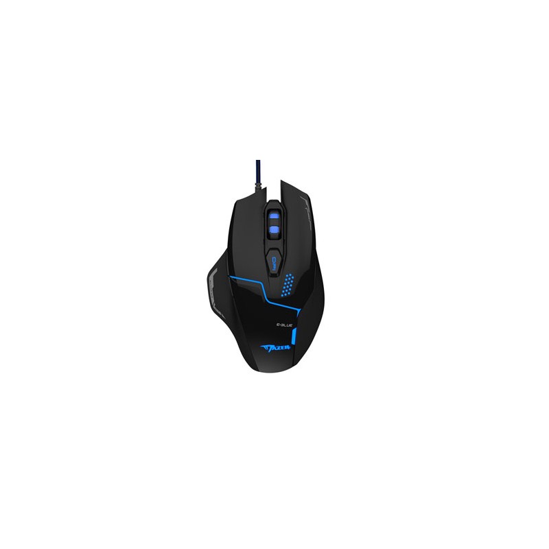 Mysz przewodowa USB, E-blue Mazer V2, czarna, optyczna, 2500DPI