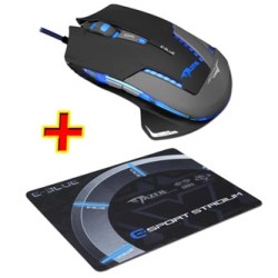 Mysz przewodowa USB, E-blue Mazer Pro, czarna, optyczna, 2500DPI