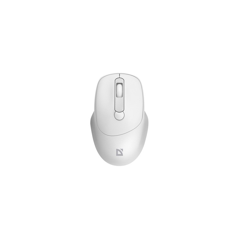 Mysz bezprzewodowa, Defender FEAM MM-296, biała, optyczna, 1600DPI