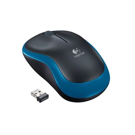 Mysz bezprzewodowa, Logitech M185, niebieska, optyczna, 1000DPI