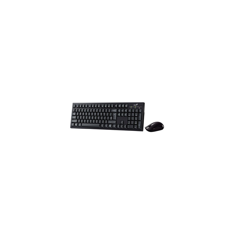Genius KM-8101, zestaw klawiatura z myszą optyczną bezprzewodową, 1x AAA, 1x AA, CZ/SK, multimedialny, niski profil rodzaj 2.