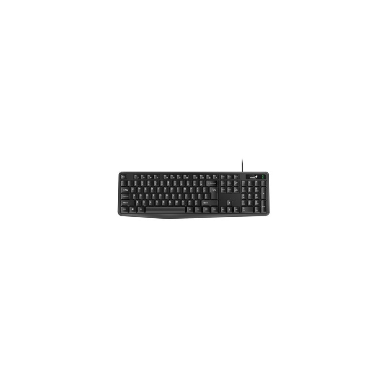 Genius KB-117, klawiatura CZ/SK, klasyczna, wodoodporny rodzaj przewodowa (USB), czarna, nie