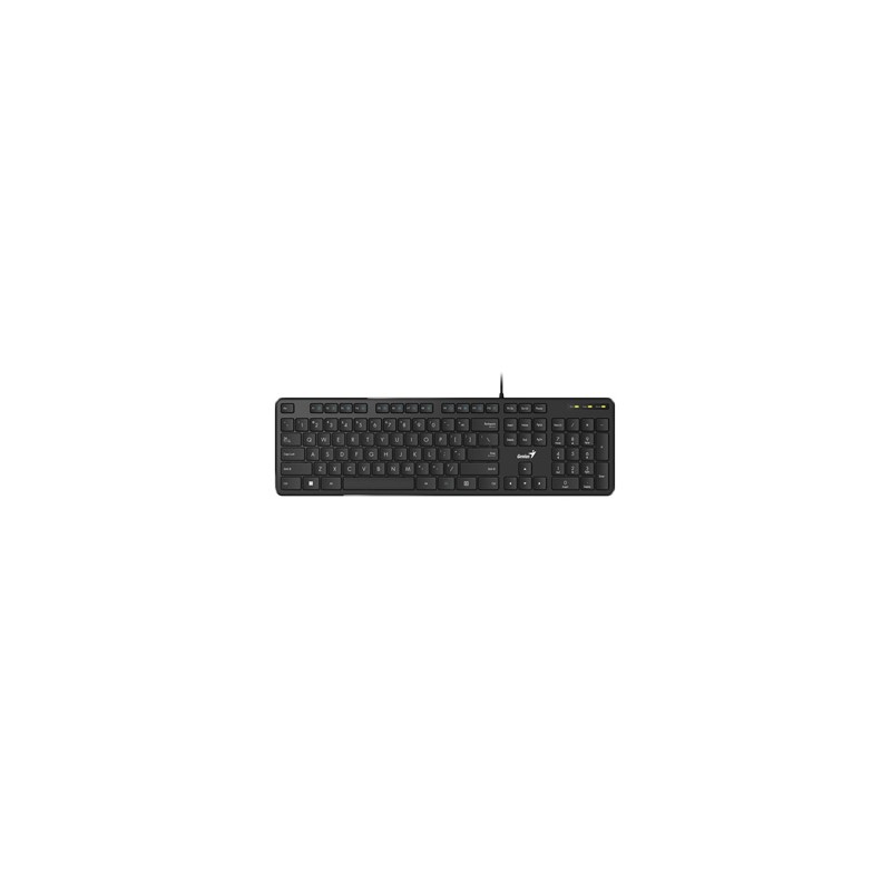Genius Slimstar M200, klawiatura CZ/SK, klasyczna, cicha rodzaj przewodowa (USB), czarna, nie