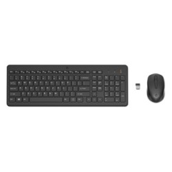 HP HP 330, Zestaw klawiatur z myszą optyczną bezprzewodową, AA, SK, ergonomiczna, nano odbiornik USB rodzaj 2.4 [GHz], bezprz