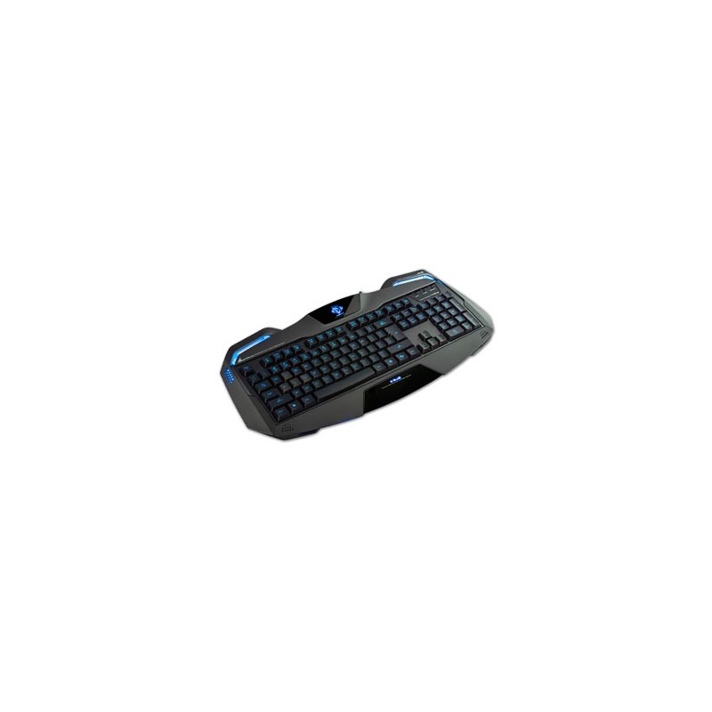 E-blue Auroza, klawiatura US, do gry, podświetlane krawędzie rodzaj przewodowa (USB), czarna