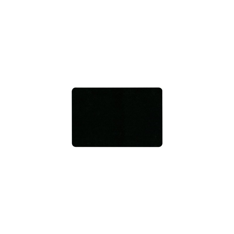 Podkładka pod mysz, ultra cienki, czarna, 23x15 cm, 0.4 mm, Logo