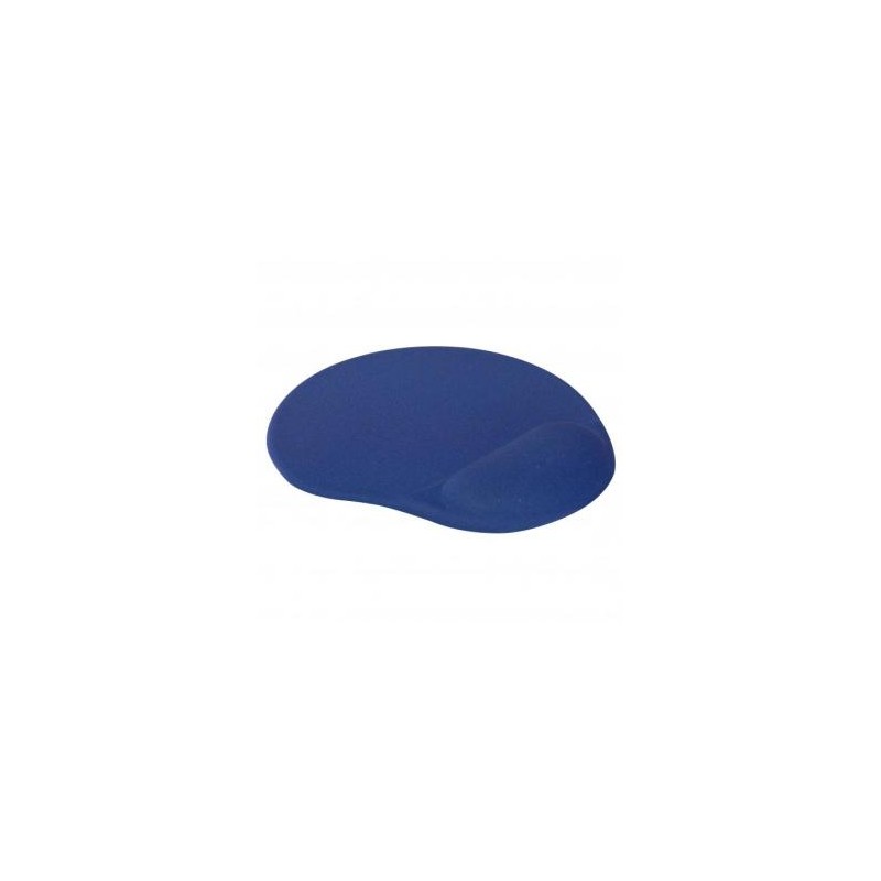 Podkładka pod mysz, ergonomiczna żelowa, niebieska, Logo