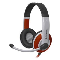 Defender Warhead G-120, Gaming Headset, słuchawki z mikrofonem, regulacja głośności, biało-czerwony, 2x 3.5 mm jack