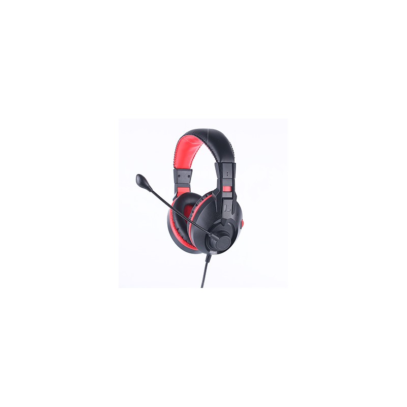 Marvo H8321S, słuchawki z mikrofonem, regulacja głośności, czarna, 2 x 3.5 mm Jack