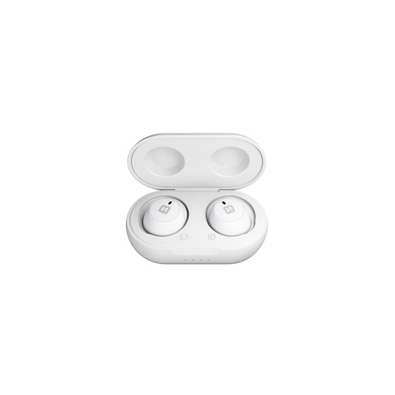 Swissten TWS Stonebuds, słuchawki bezprzewodowe, biała, 2.0, bluetooth