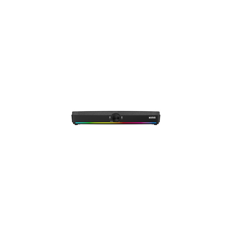 Marvo Soundbar SG-286, 2.0, 10W, czarny, regulacja głośności, podświetlenie RGB, USB/Bluetooth, 60Hz-20kHz