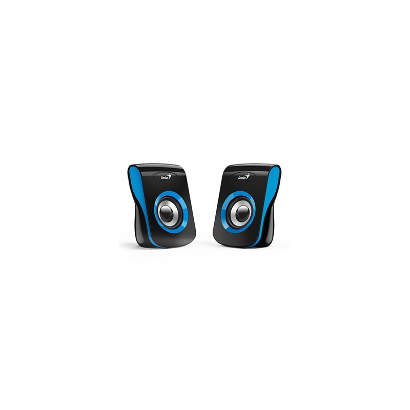 Genius głośniki SP-Q180, 2.0, 6W, czarno-niebieski, regulacja głośności, stołowy, 150Hz-20kHz