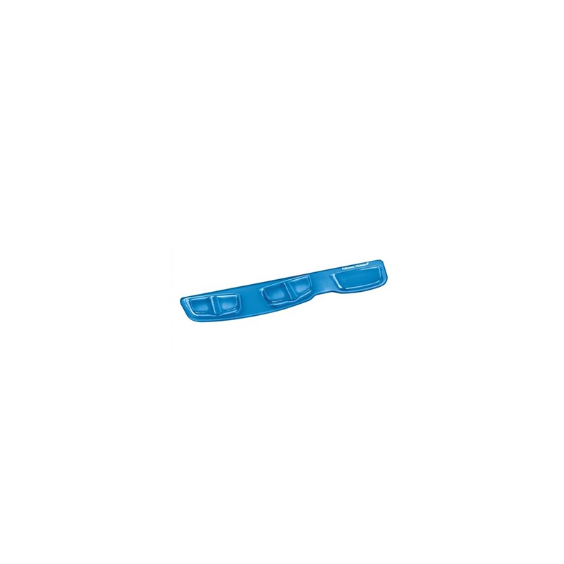 Podkładka do klawiatury Fellowes Health-V Crystal ergonomiczna żelowa, niebieska, Fellowes, 46.6x8.6 cm