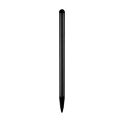 Pióro dotykowe 2 w 1, pojemnościowe, metal, czarne, do iPad i tableta