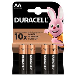 Bateria alkaliczna, AA, 1.5V, Duracell, blistr, 4-pack, 42302, Basic